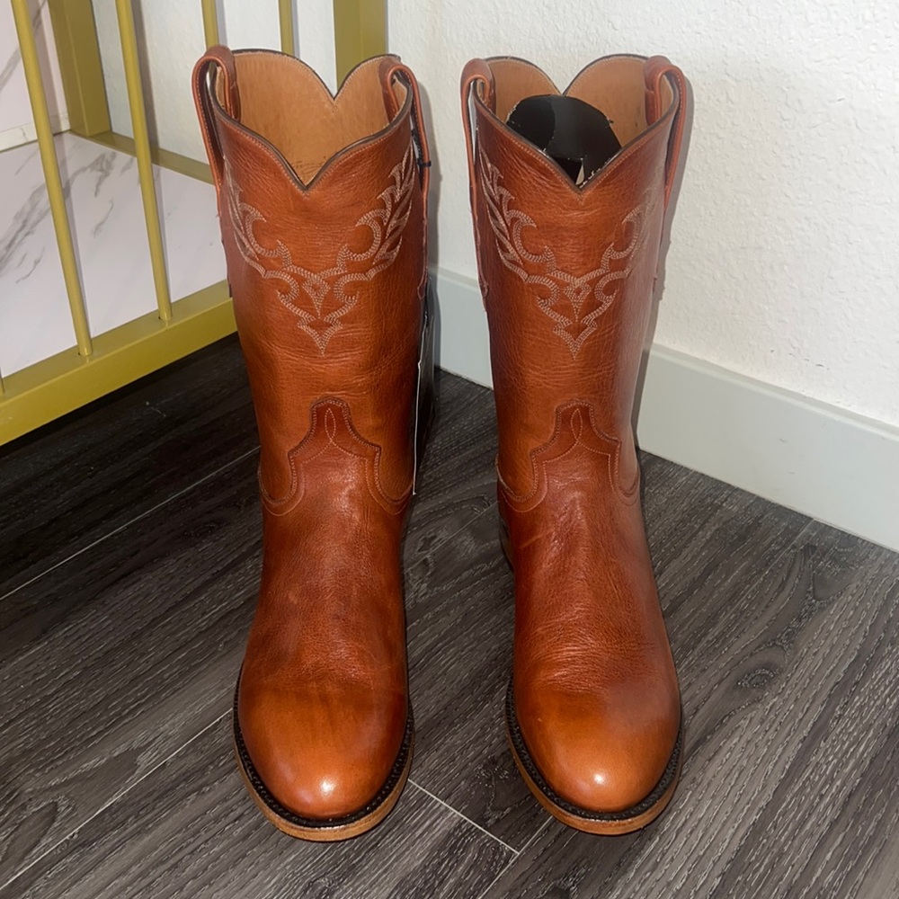 Tony lama signature series leather cowboy boots NWT